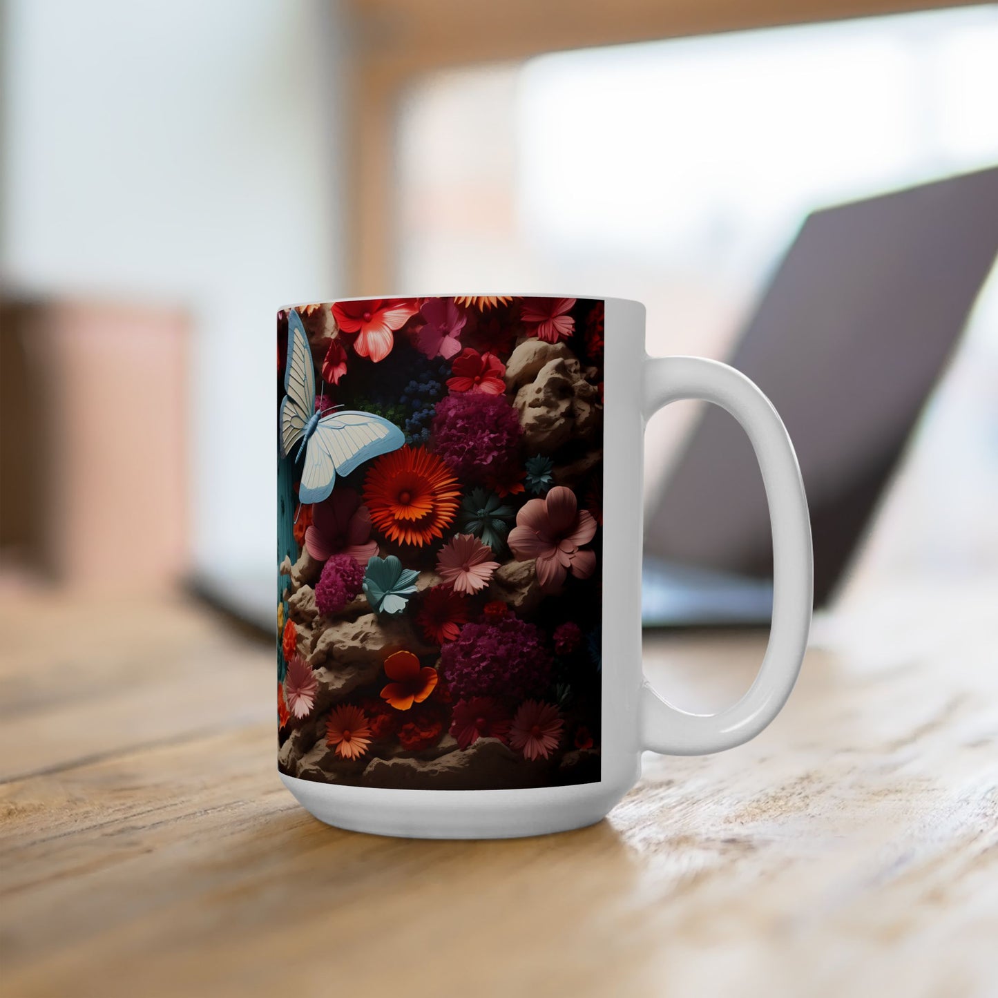 Artistic Mug - Colorful Butterflies 5