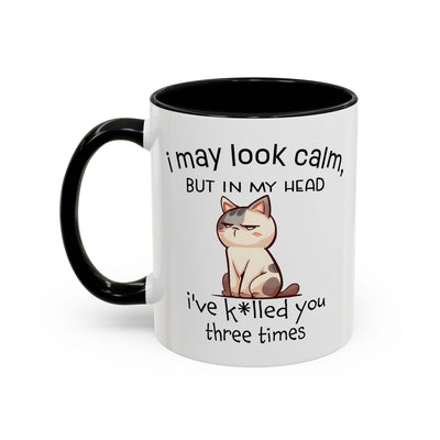 Adult Mug - I May Look Calm Cat