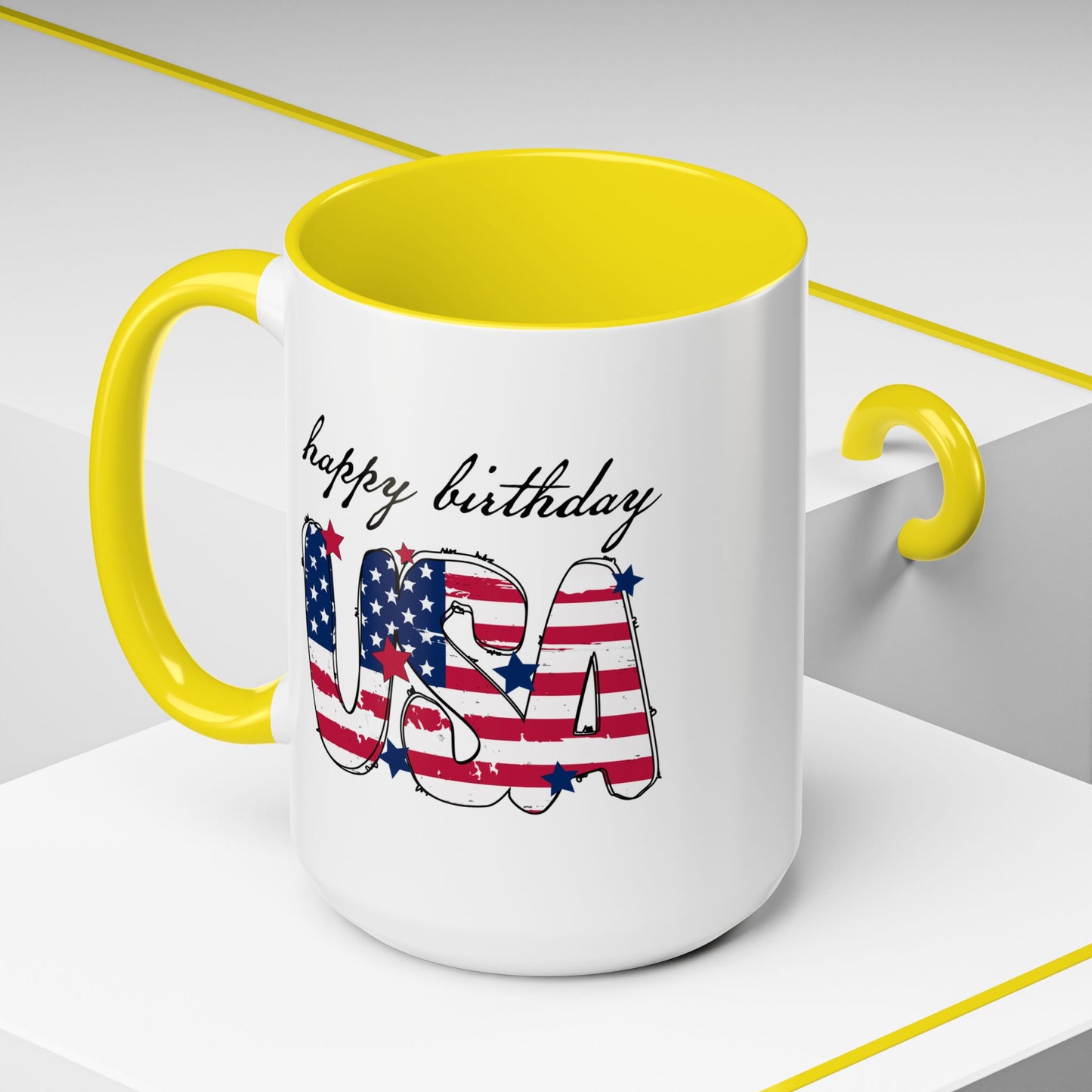 4th of July Mug - Happy Birthday USA