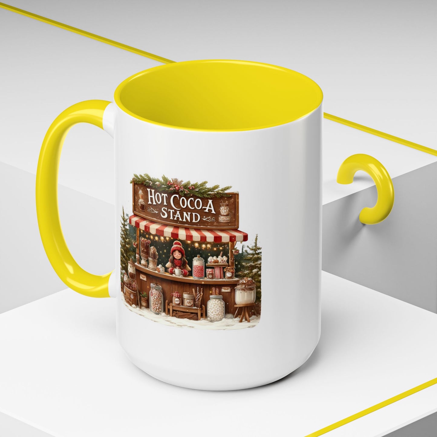 Christmas Mug - Hot Cocoa Stand White Text