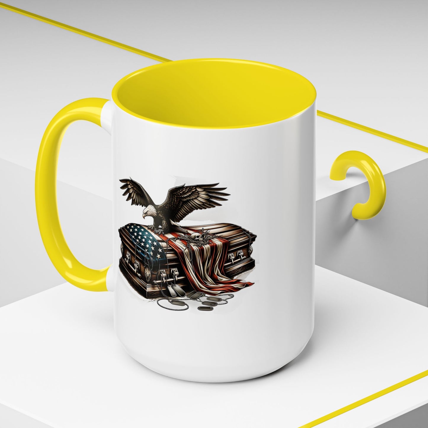 4th of July Mug - American Bald Eagle Fallen Soldier