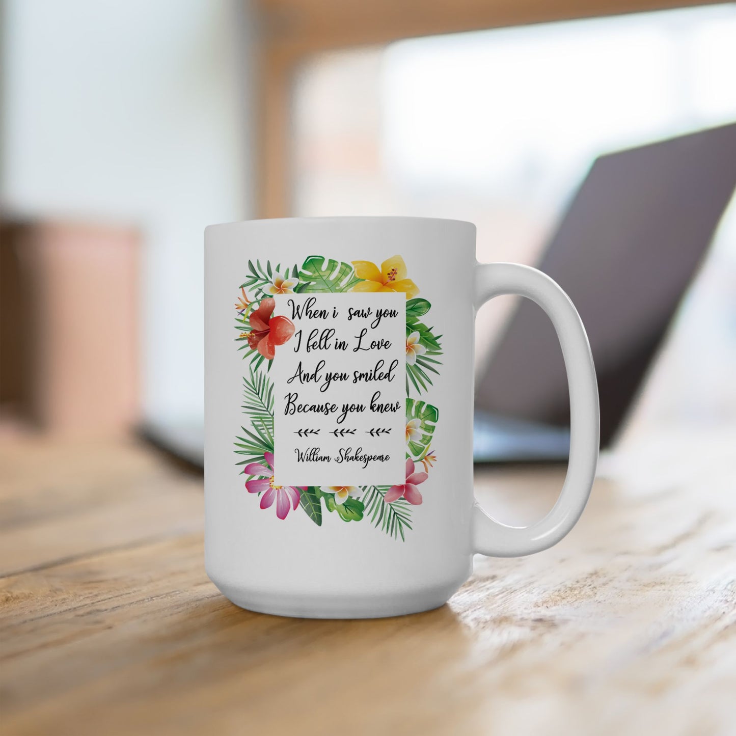 Anniversary Mug - When I Saw You I Fell In Love