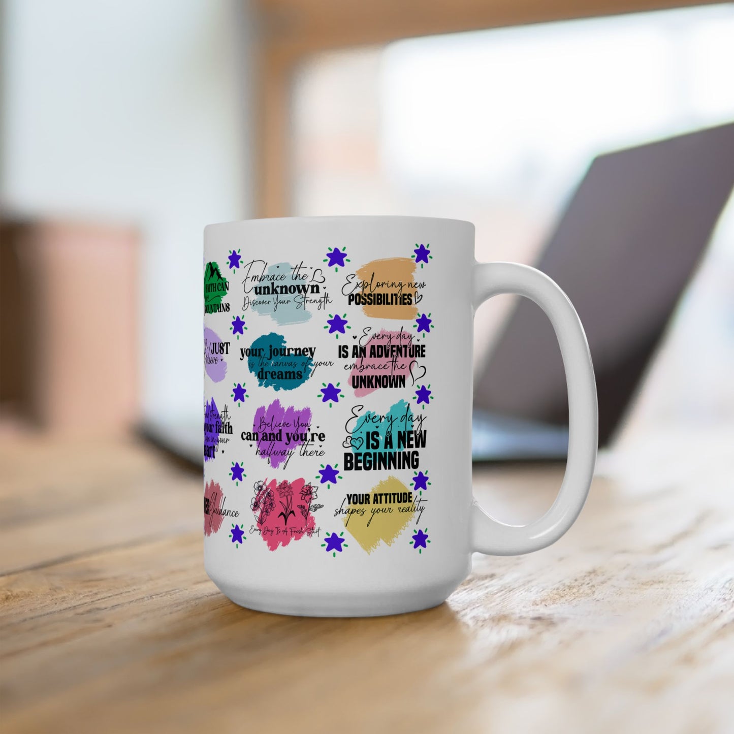 Motivation Mug - Faith Can Move Mountains