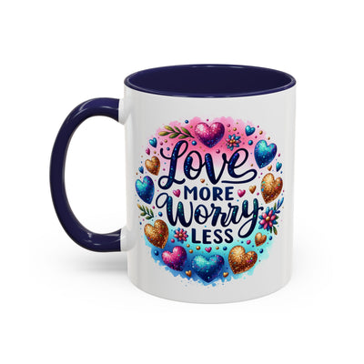 Wellness Mug - Love More Worry Less Circle