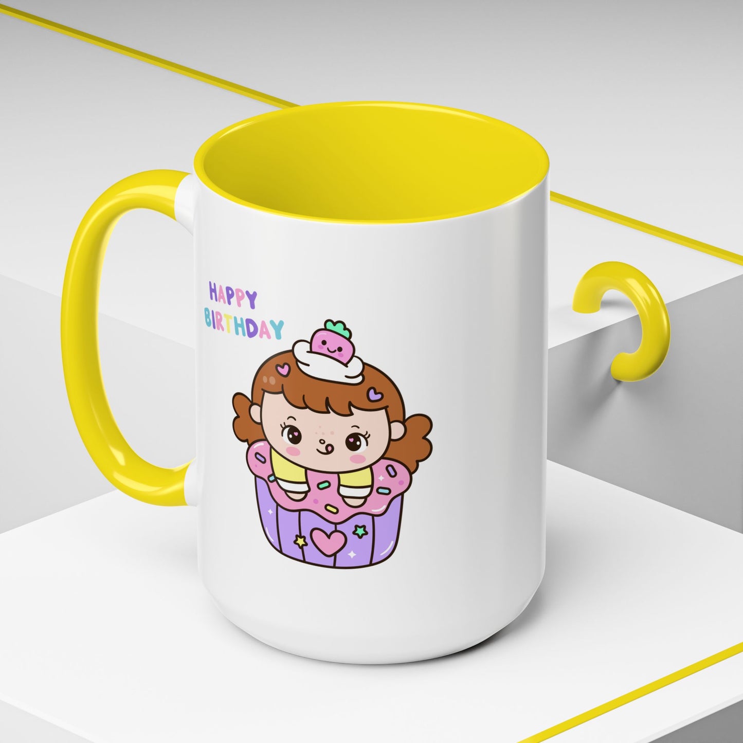 Birthday Mug - Cute Girl Cupcake