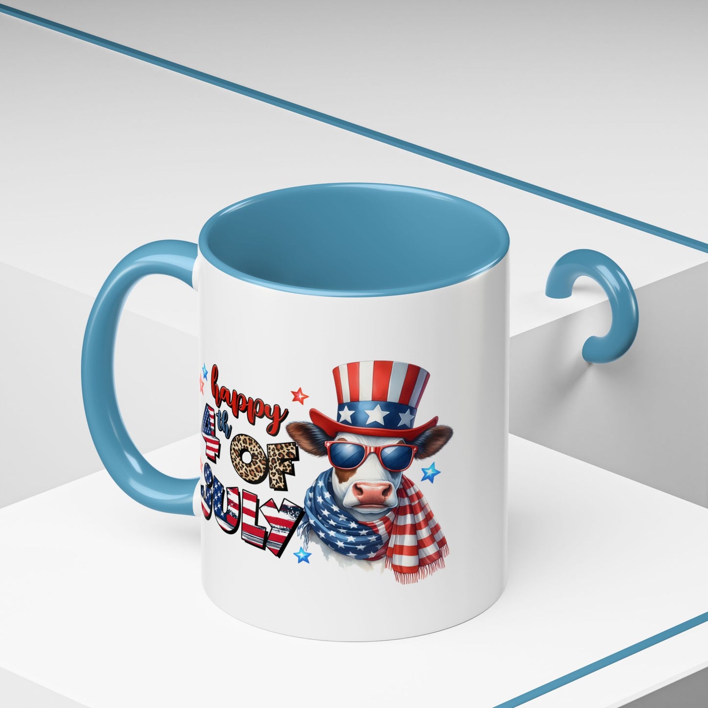 4th of July - Happy 4th of July Cool Cow