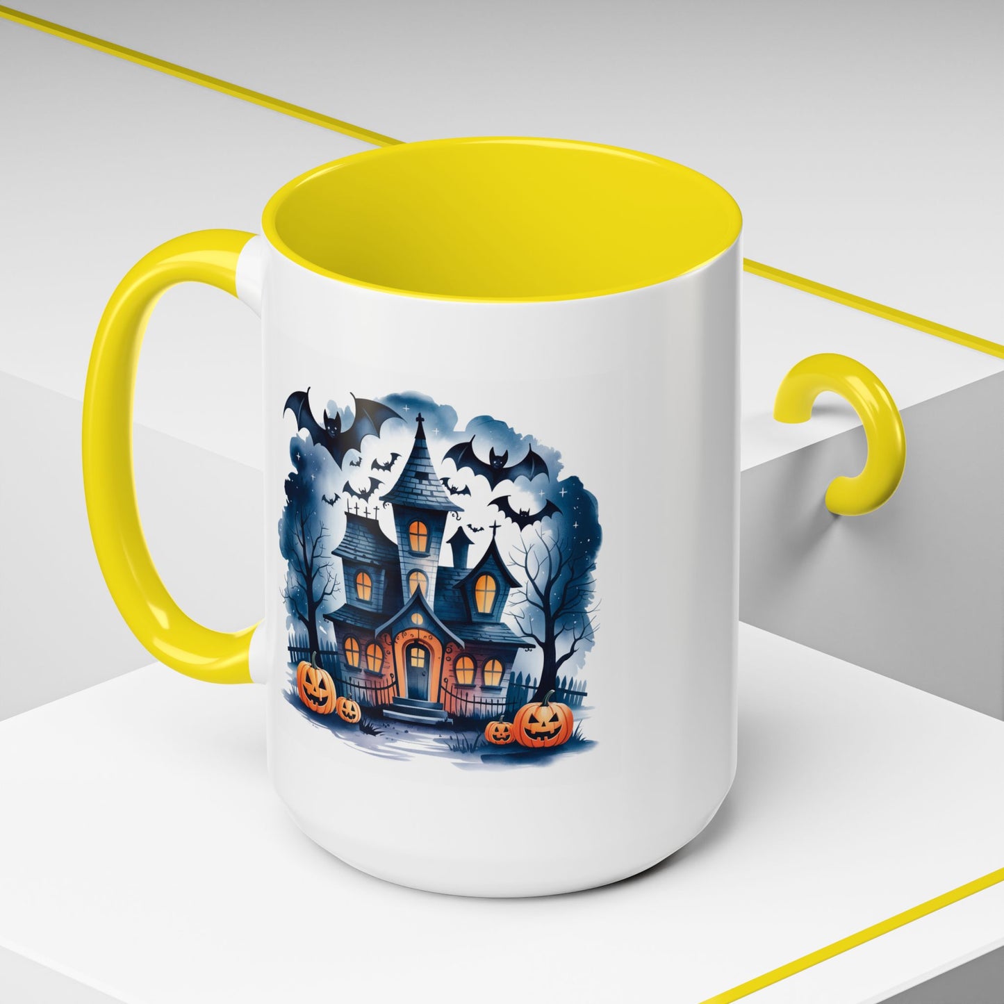 Halloween Mug - Bat Ghost House