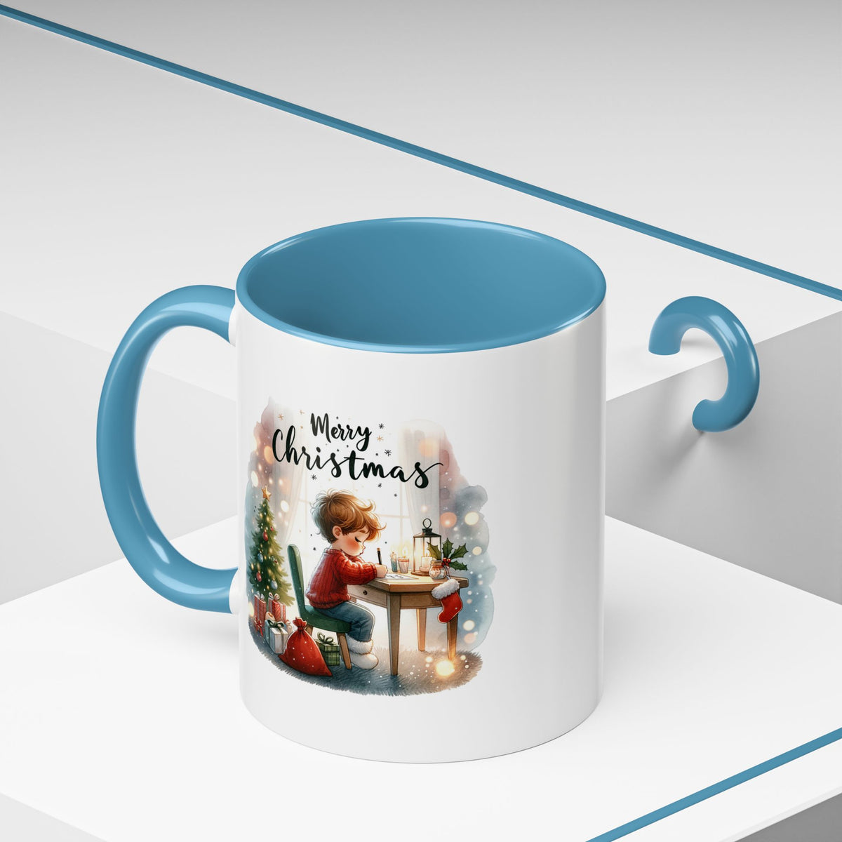 Chistmas Mug - Merry Christmas Child Writing