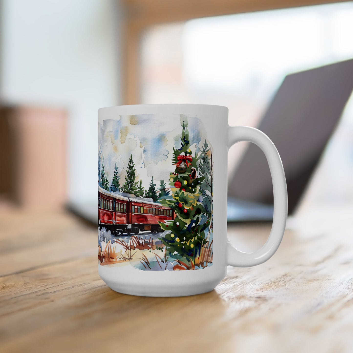 Christmas Mug - Christmas Train Wrap