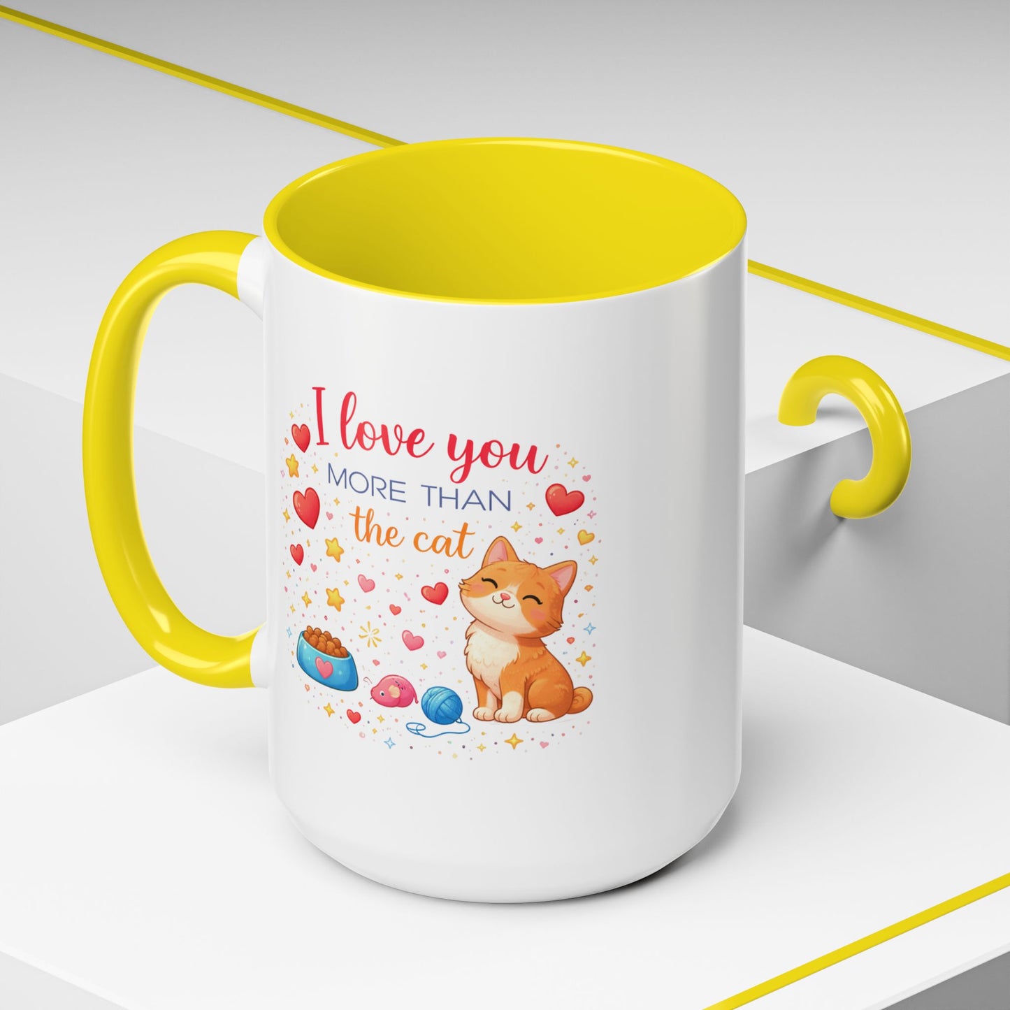 Anniversary Mug - I Love You More Than The Cat