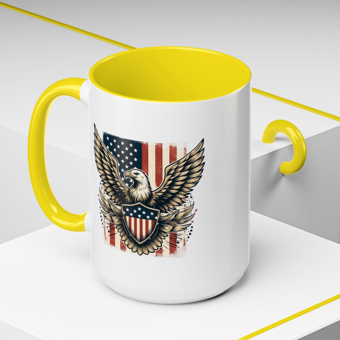 4th of July Mug - American Bald Eagle Flag 9