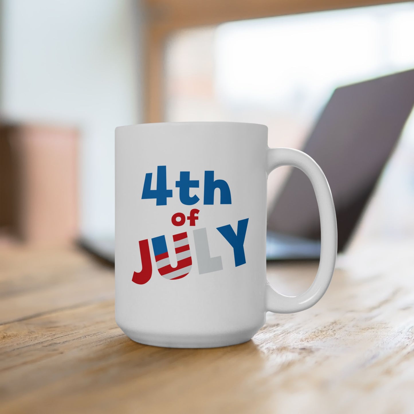 4th of July Mug - 4th of July Red White and Blue