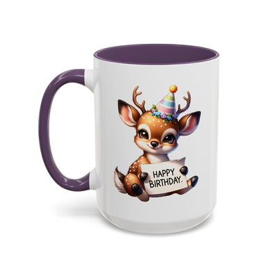 Birthday Mug - Happy Birthday Deer Clipart