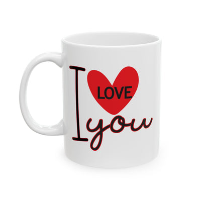 Anniversary Mug - I Love You Heart Graphic