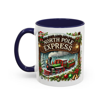 Christmas Mug - North Pole Express Steam Locomotive Ornaments