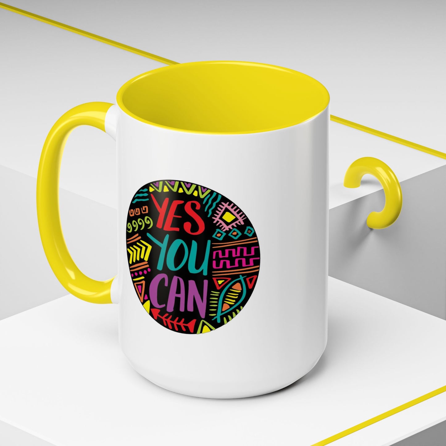 Motivation Mug - Yes You Can Badge