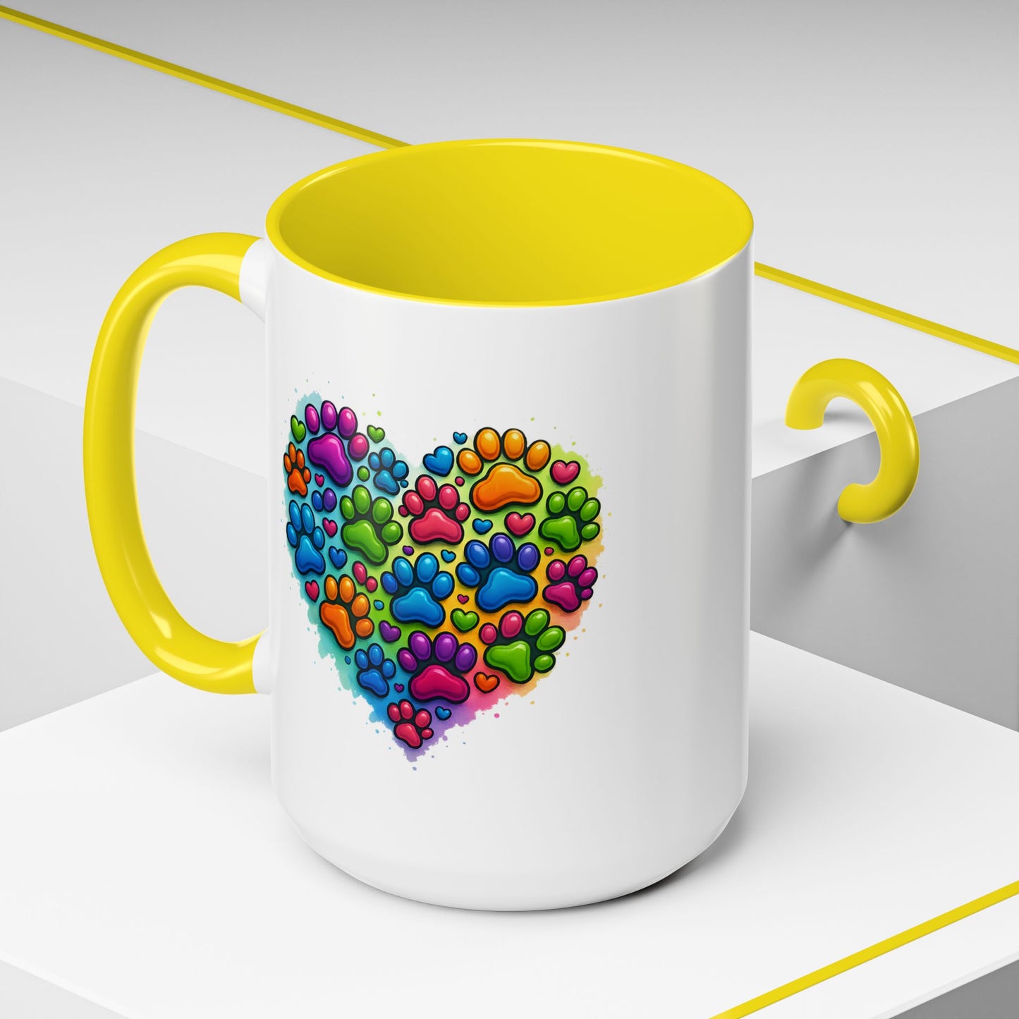 Animal Mug - Dog Paws Heart