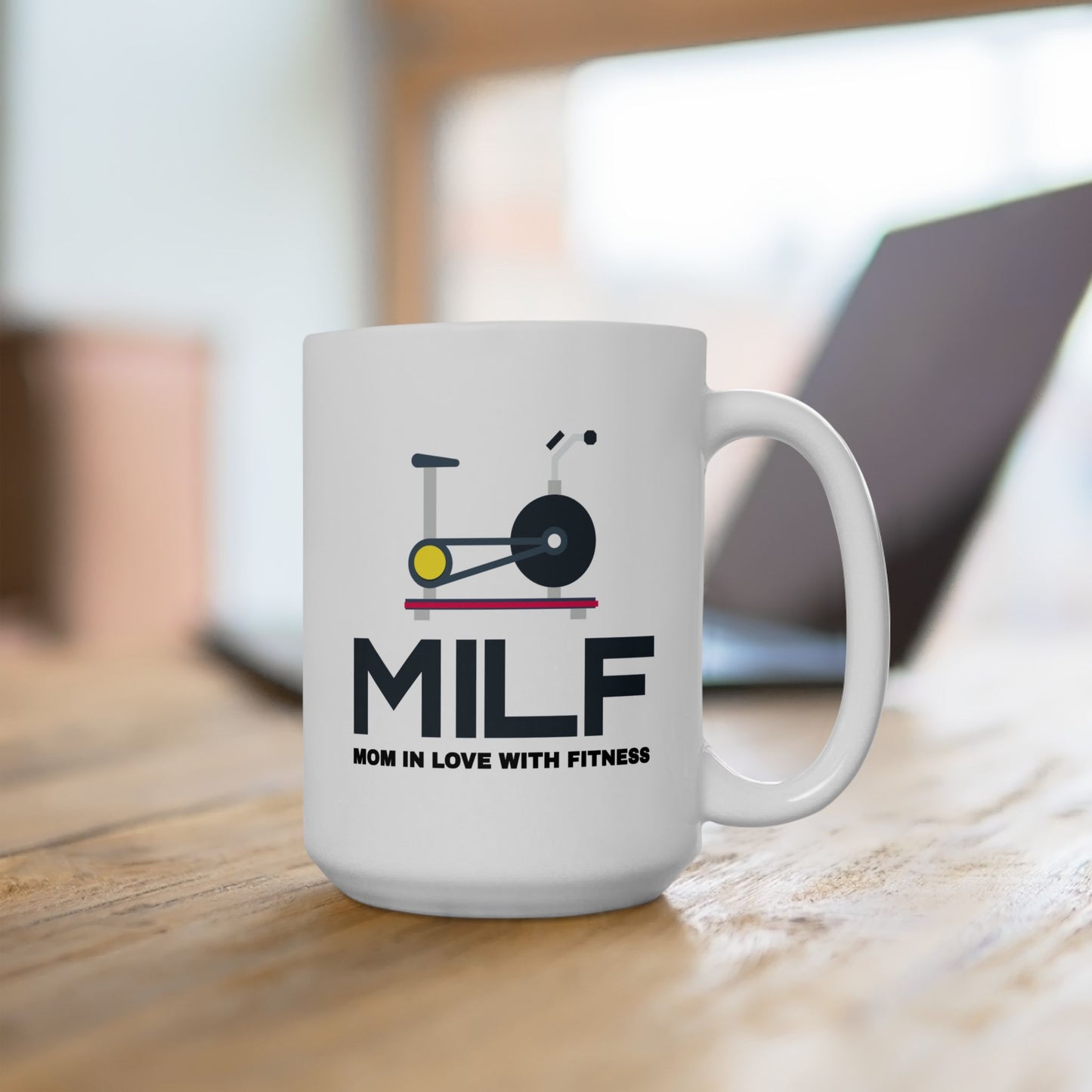 Adult Mug - Mom in Love with Fitness