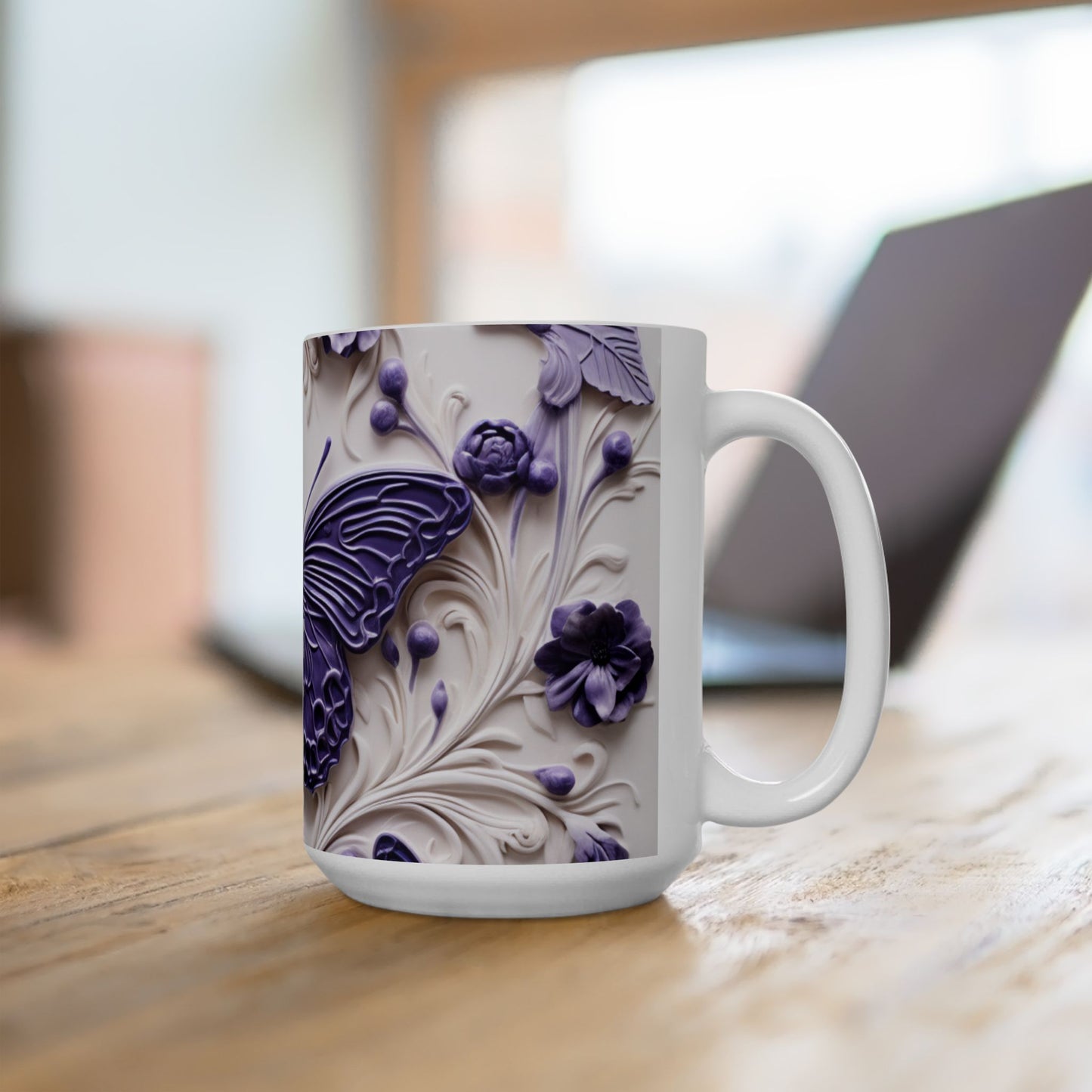 Artistic Mug - Purple Butterfly