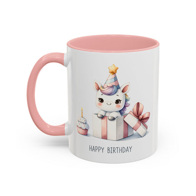 Birthday Mug - Unicorn With Present