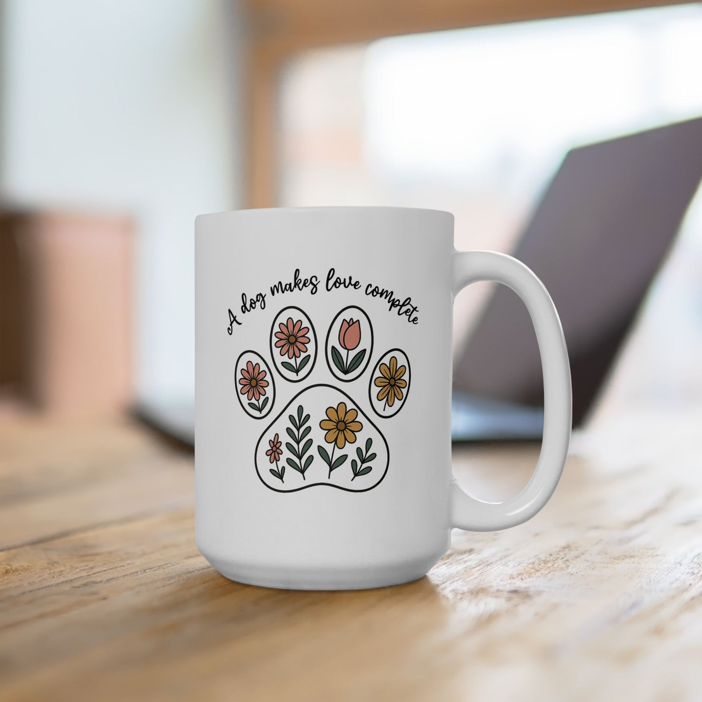 Animal Mug - A Dog Makes Love Complete