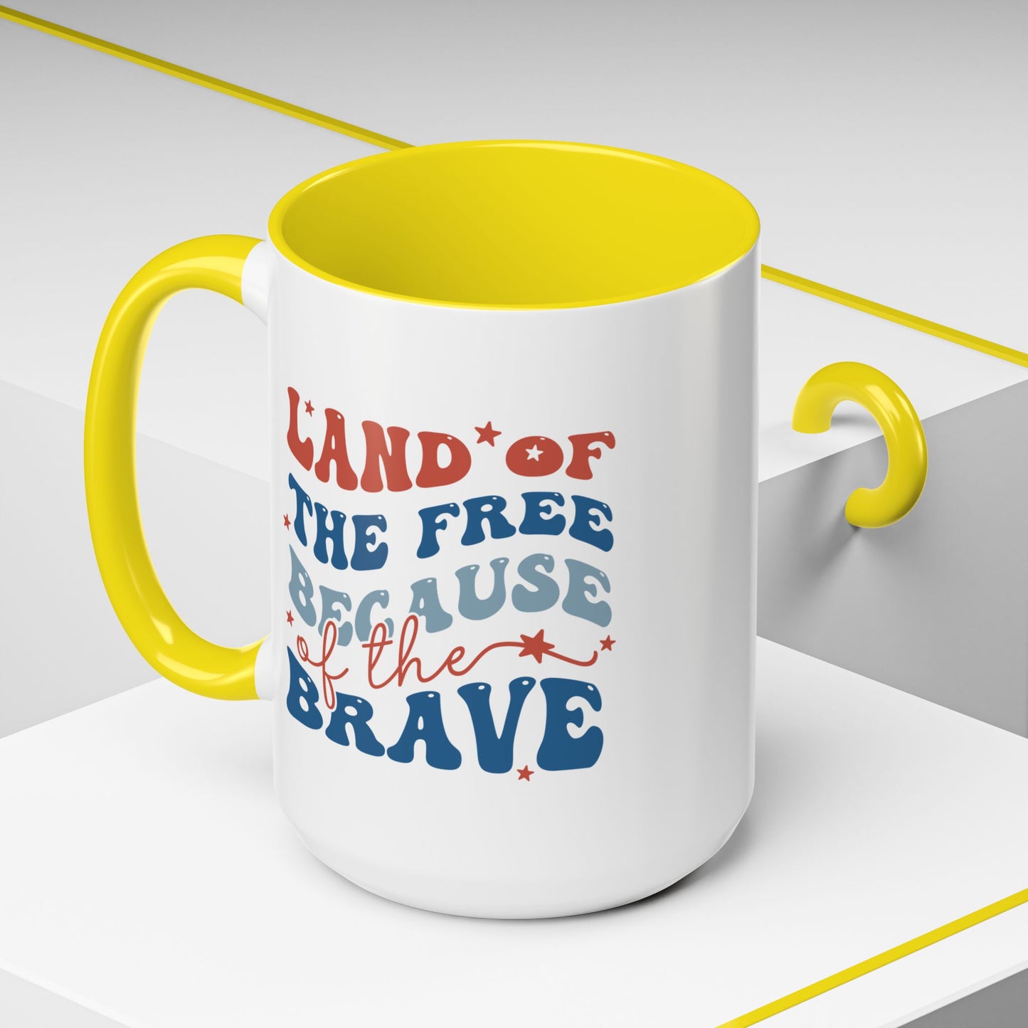 4th of July Mug - Land of The Free Because of The Brave