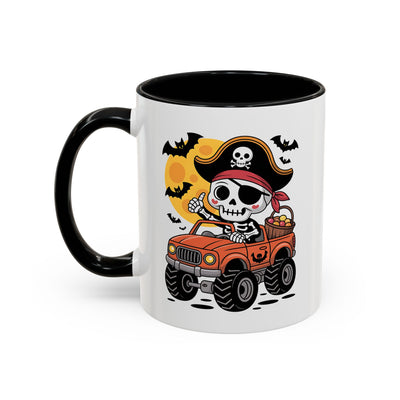 Halloween Mug - Driving Skeleton Pirate
