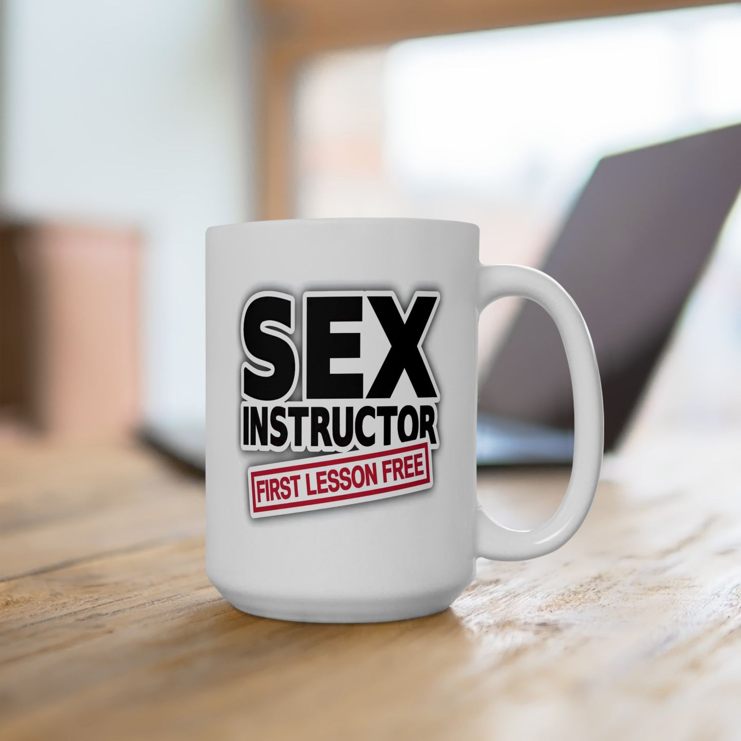 Adult Mug - Sex Instructor First Lesson Free