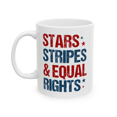 4th of July Mug - Stars Stripes & Equal Rights
