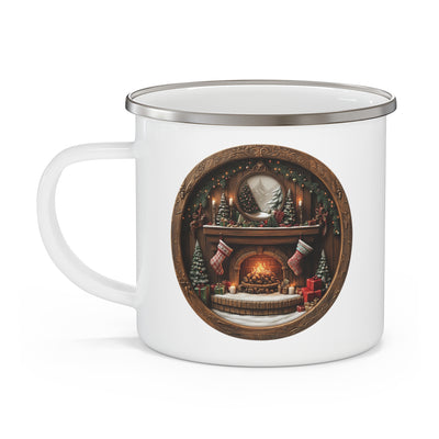Christmas Mug - Christmas Fire and Stockings Plaque