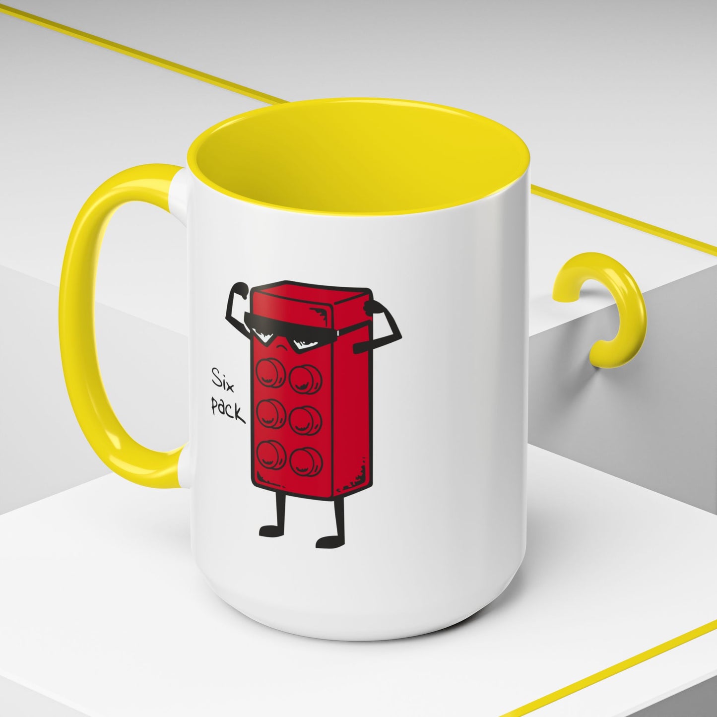 Humor Mug - Six Pack Lego Block