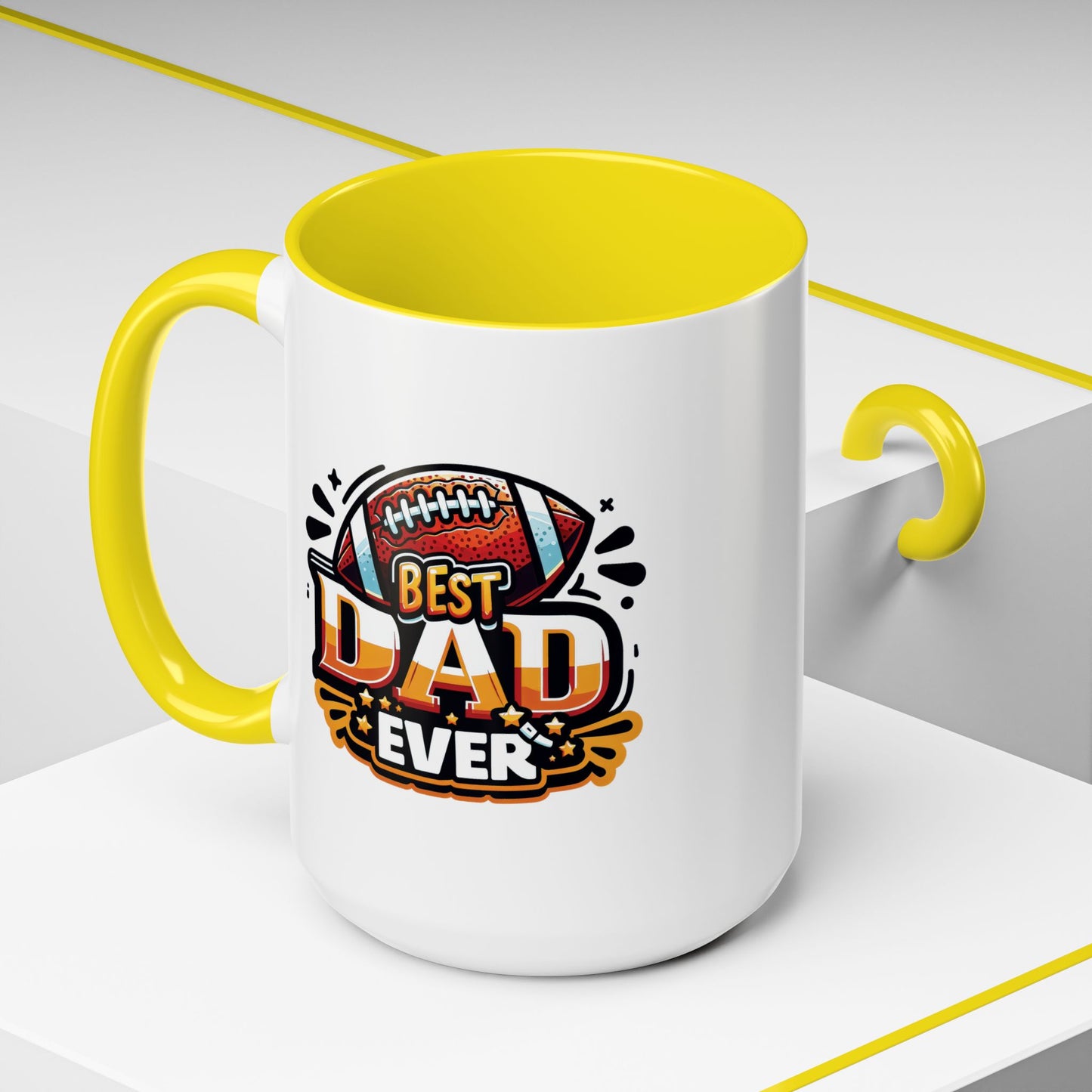 Father's Day Mug - Best Dad Ever Football