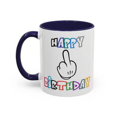 Adult Mug - Happy Birthday Middle Finger