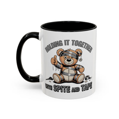 Humor Mug - Holding It Together With Spite & Tape