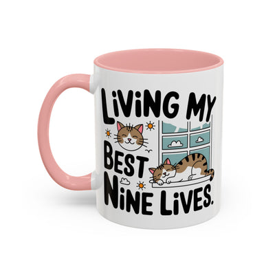 Animal Mug - Living My Best Nine Lives