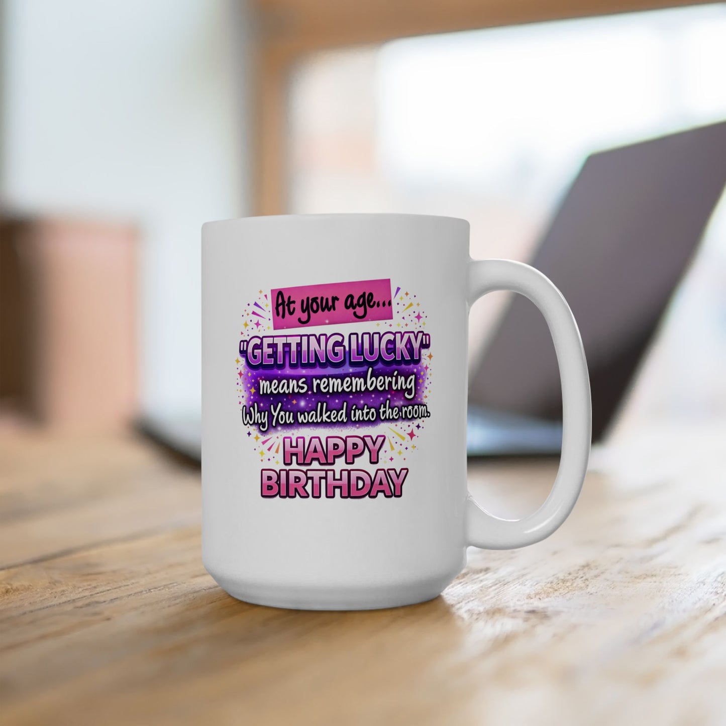 Birthday Mug - At Your Age Getting Lucky Female