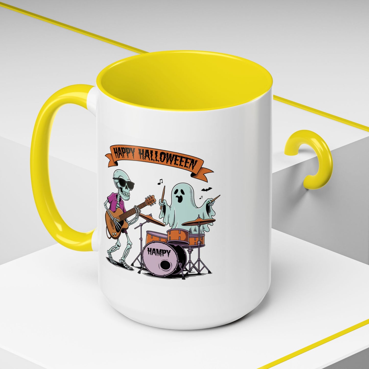 Halloween Mug - Skeleton & Ghost Band