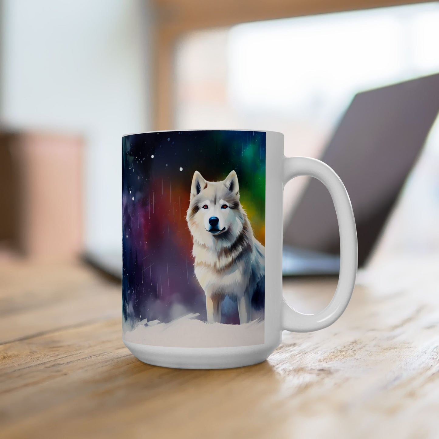 Artistic Mug - Winter Huskies