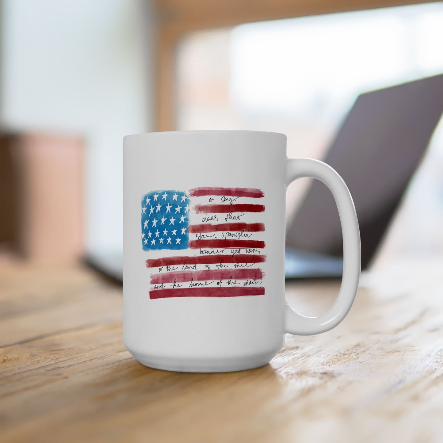 4th of July Mug - USA Flag