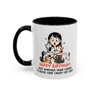 Birthday Mug - Crazy Cat Lady