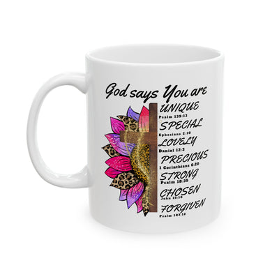 Religious Mug - God Says You Are
