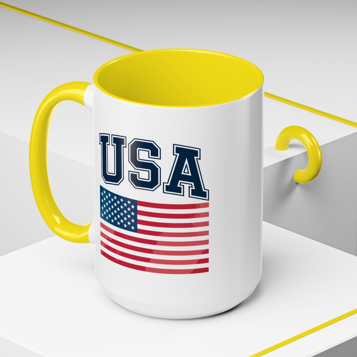 4th of July Mug - USA & Flag