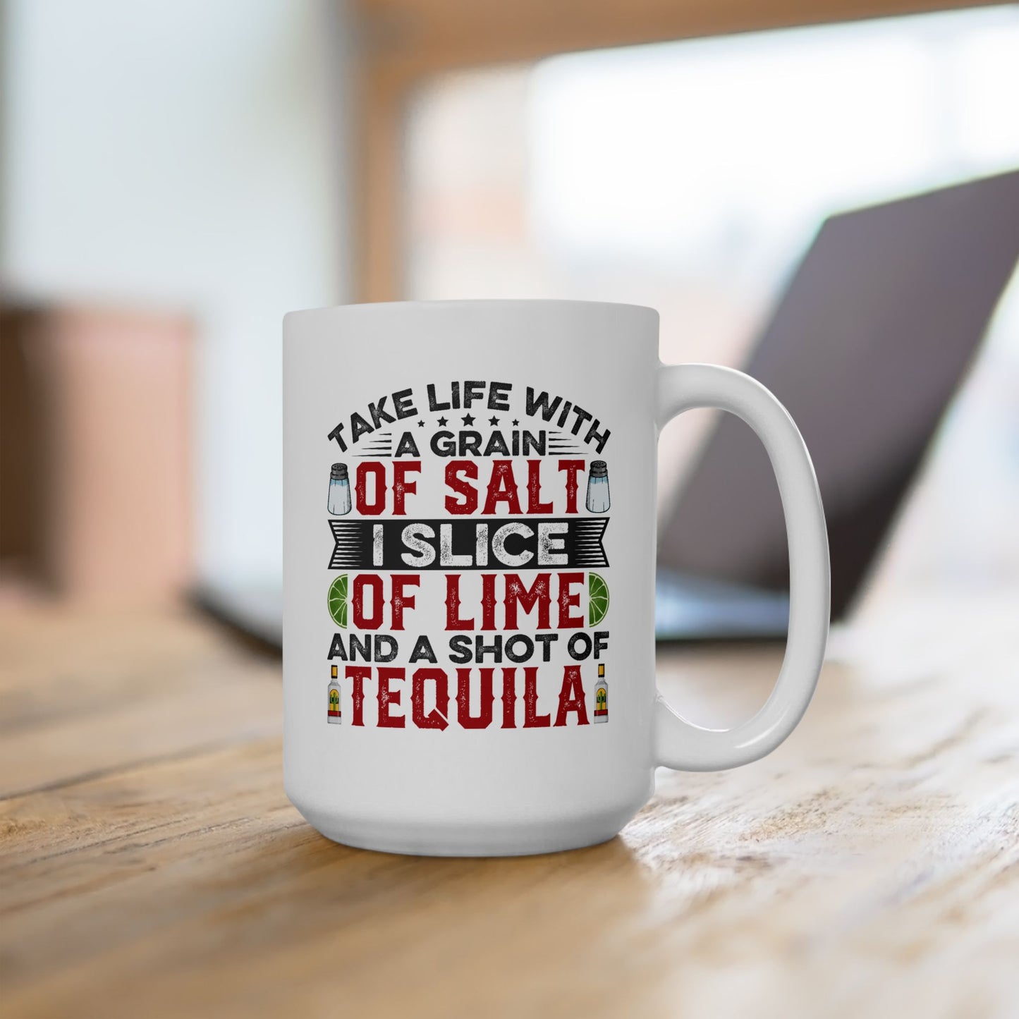 Humor Mug - Take Life With a Grain of Salt