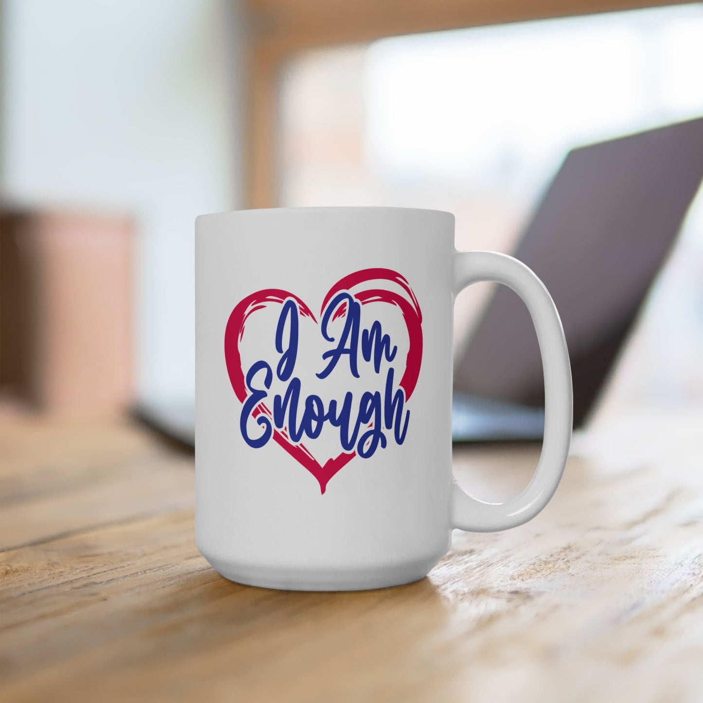 Wellness Mug - I Am Enough Heart