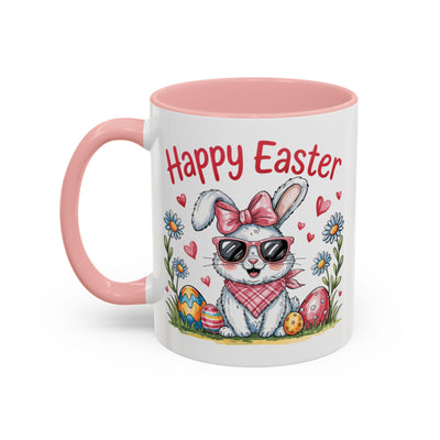 Easter Mug - Happy Easter Cool Bunny