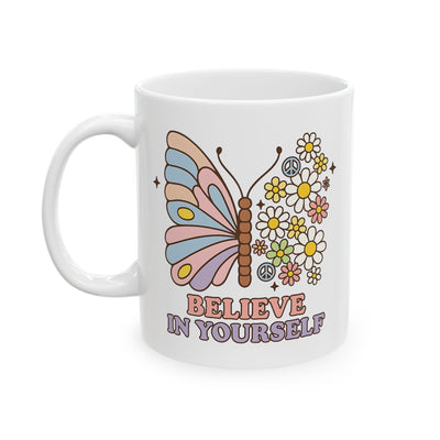 Motivation Mug - Believe in Yourself Butterfly