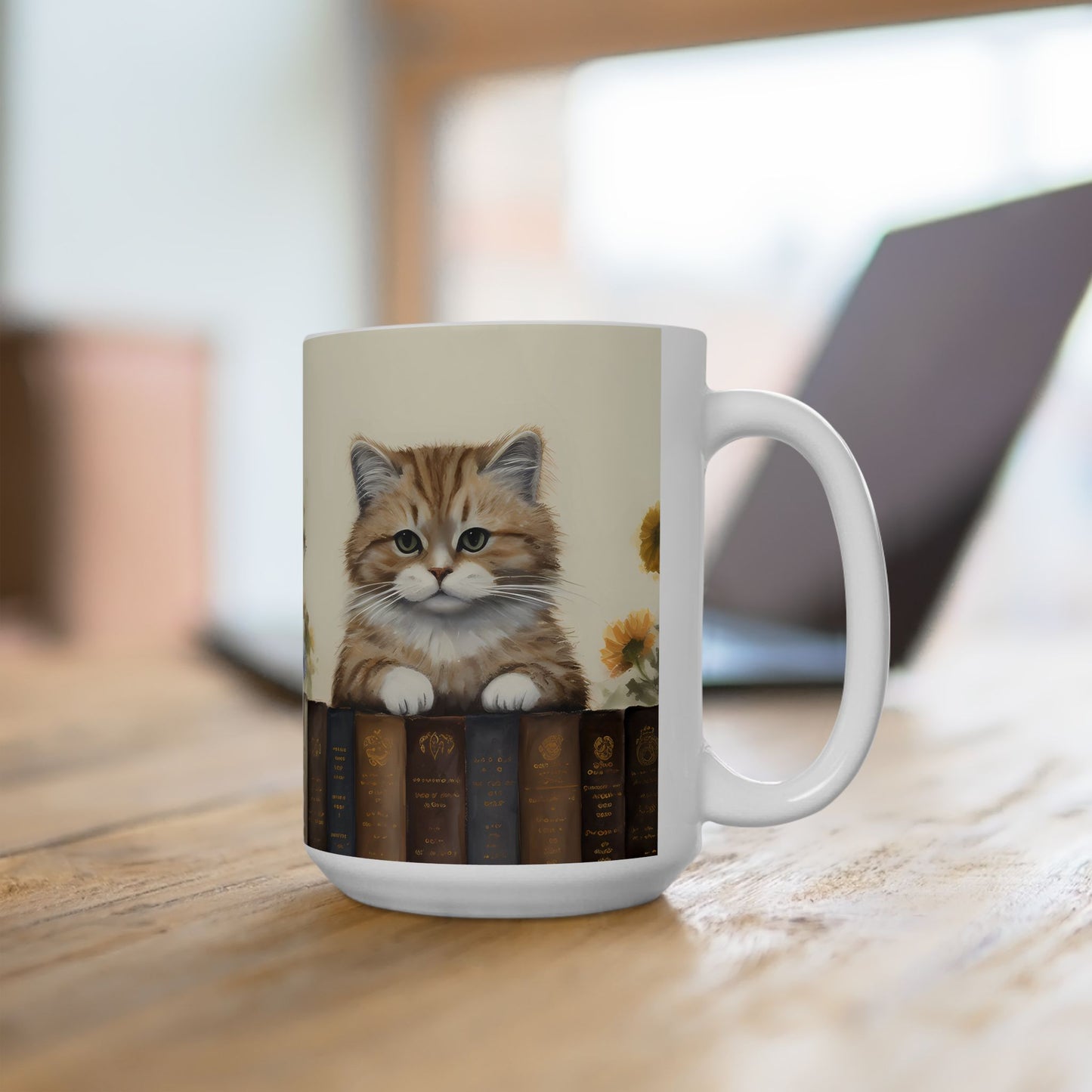 Artistic Mug - Felted Cat 2