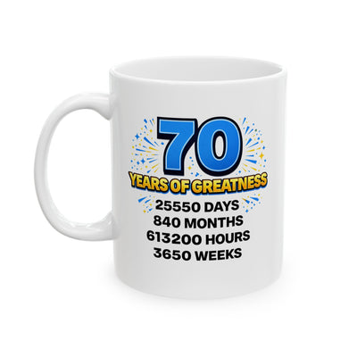 Birthday Mug - 70 Years of Greatness