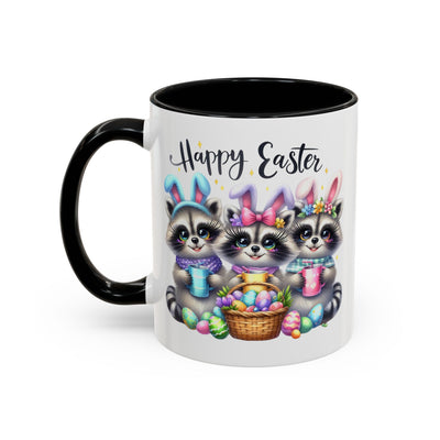 Easter Mug - Happy Easter Racoons