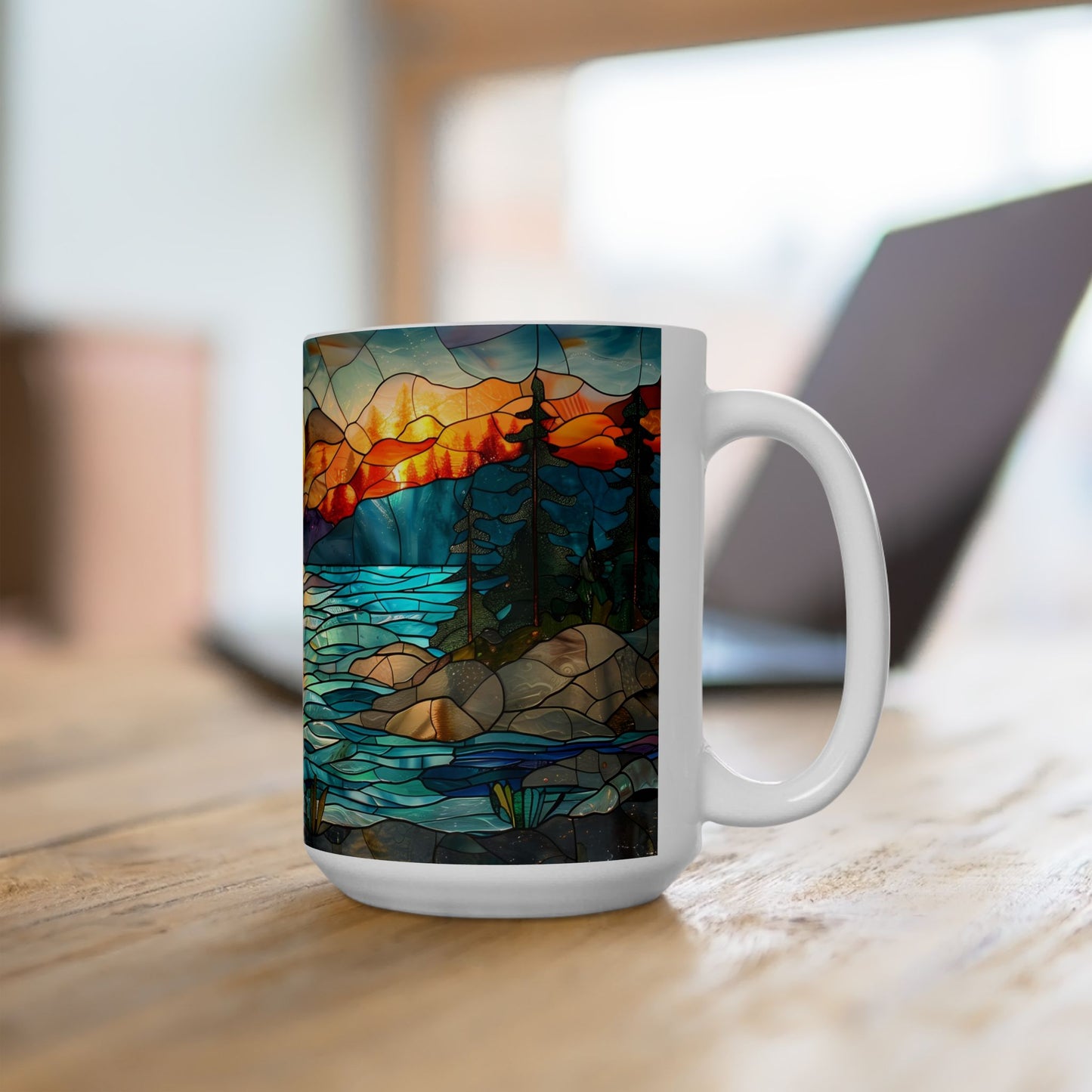 Artistic Mug - Stain Glass Sun